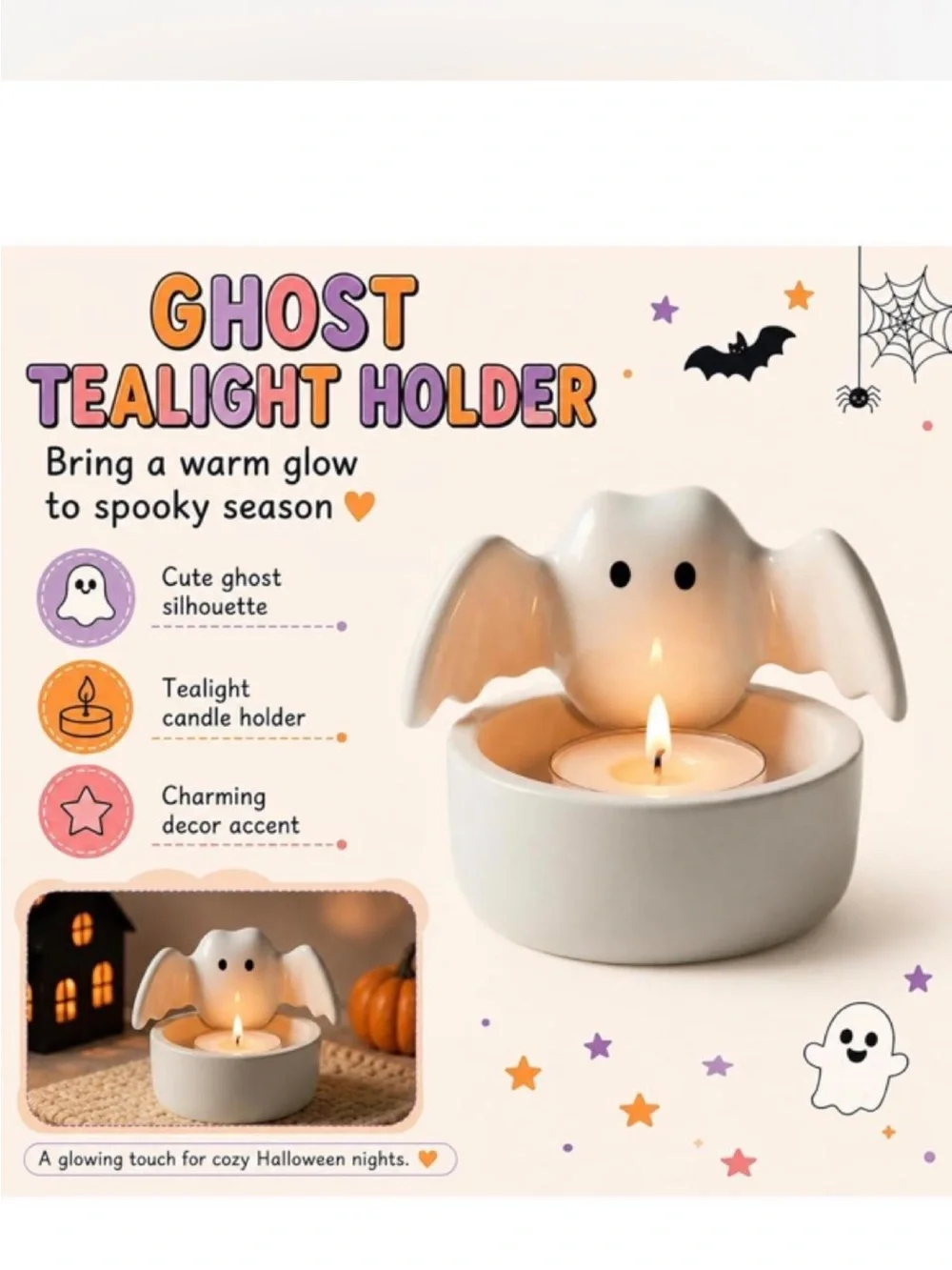 Halloween Gift Box - Cute Ghost & Pumpkin Party Set - spa goodies